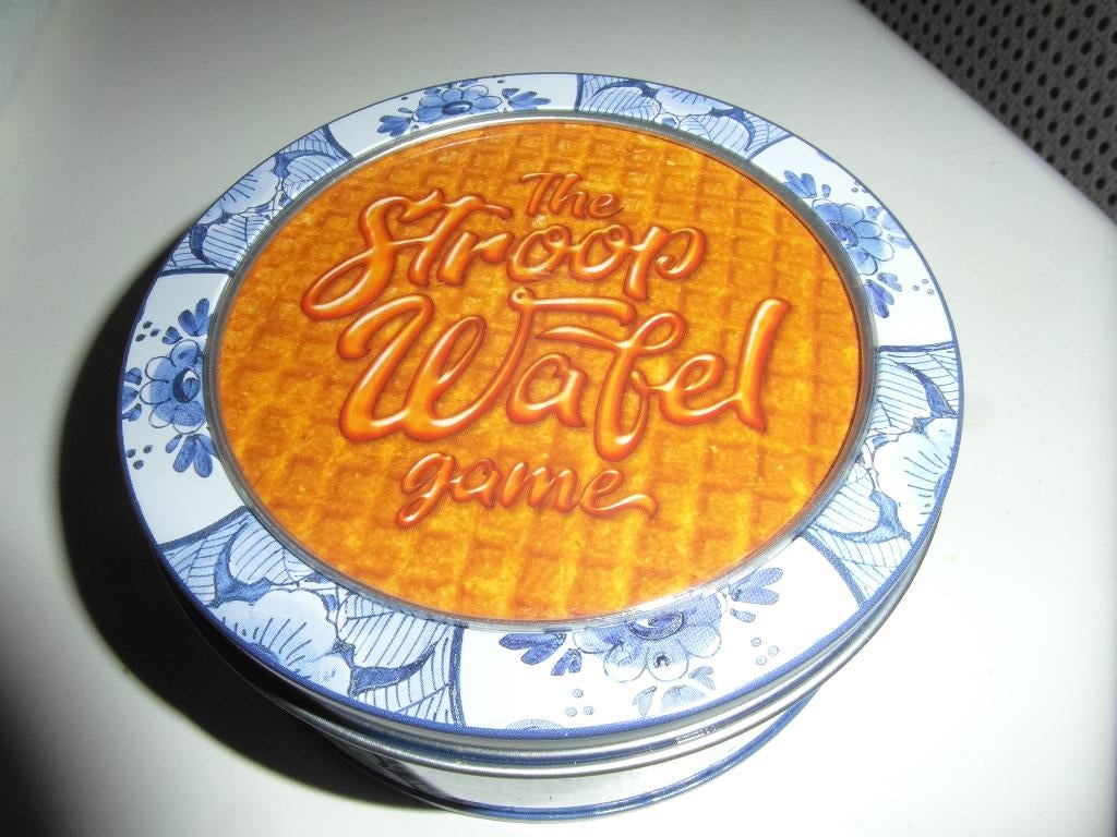 Trommeltje met 55 onderzetters stroopwafels, Ophalen of Verzenden, Zo goed als nieuw, Overige