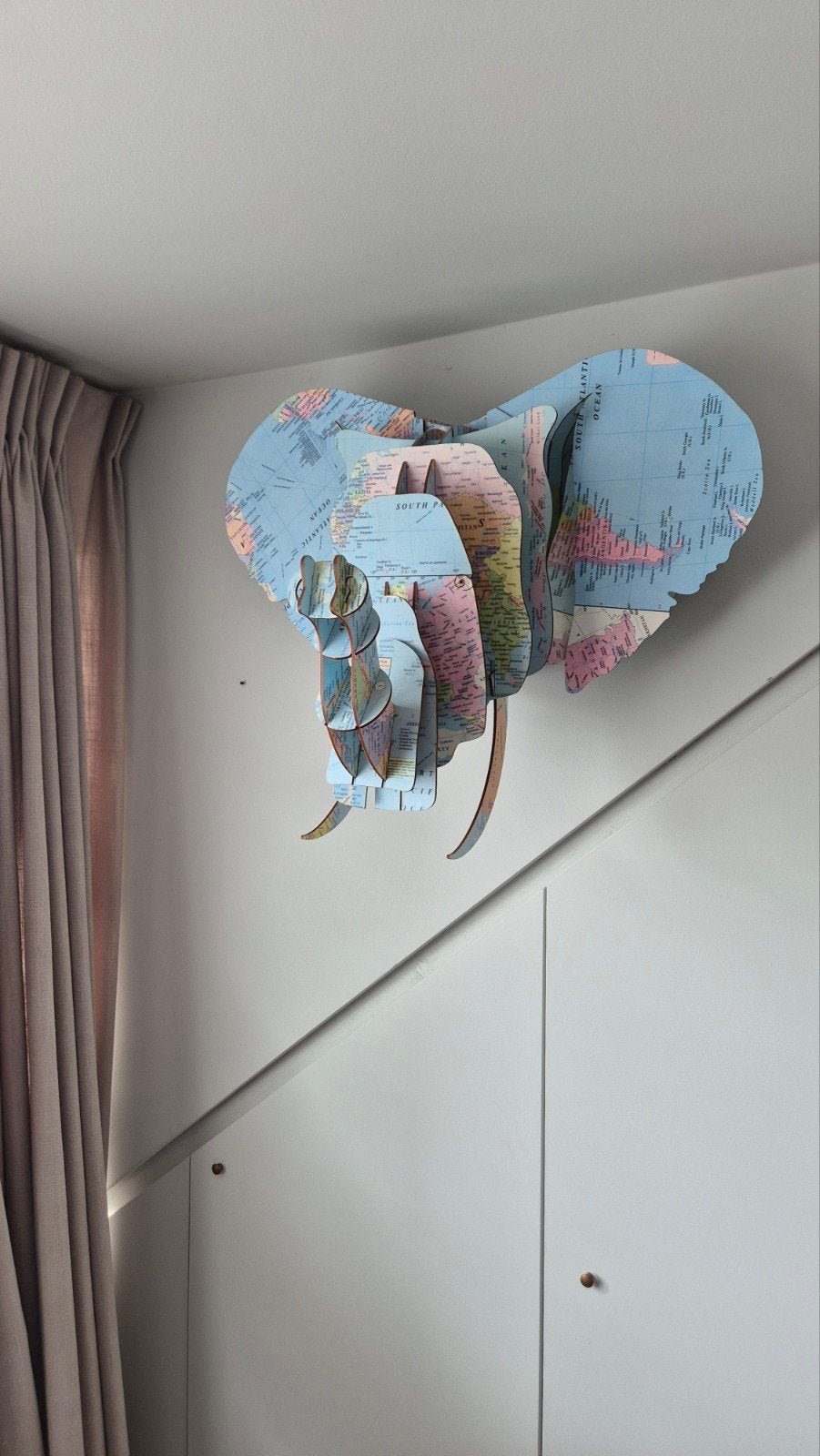 Wand olifant, Ophalen, Zo goed als nieuw, Wanddecoratie