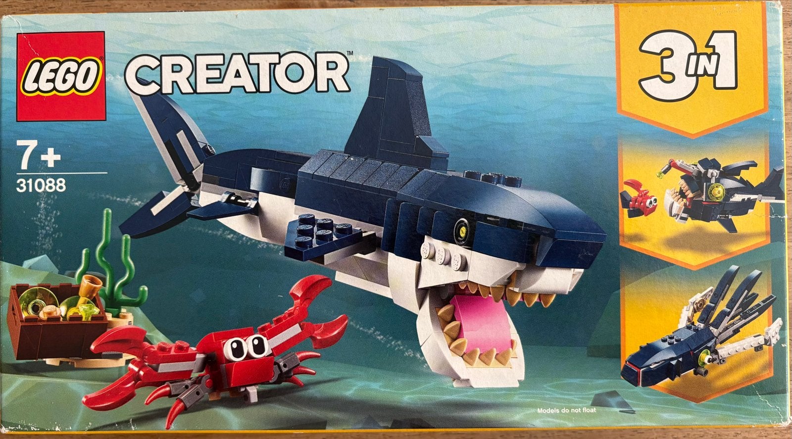 Lego Creator 31088 Diepzee wezens 3-in-1 set, Ophalen, Lego, Nieuw, Compleet