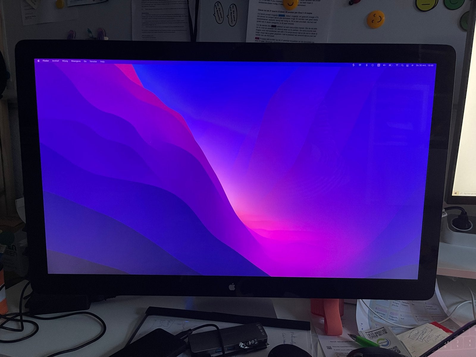 Apple Cinema Display 27 inch met diverse aansluitingen, Ophalen, Zo goed als nieuw, Thunderbolt