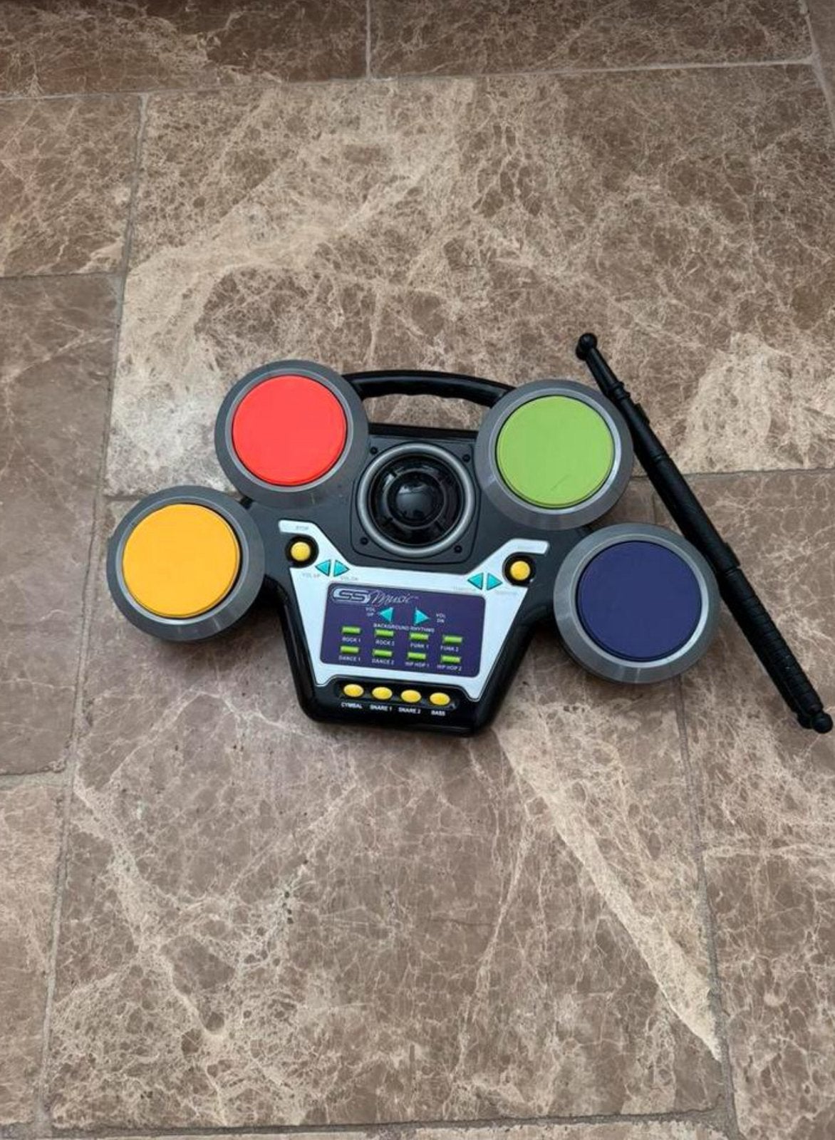 Speelgoed drumstel elektrisch, Ophalen of Verzenden, Zo goed als nieuw, Elektronica, Met geluid