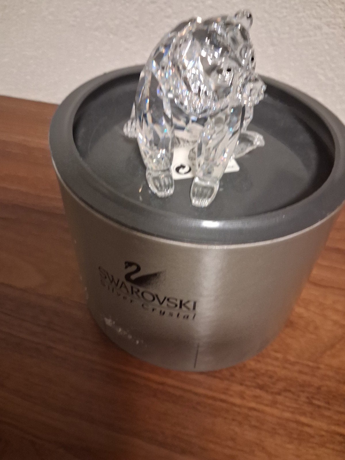 Swarovski Kristallen Beer - Zo goed als nieuw, Verzamelen, Ophalen of Verzenden, Zo goed als nieuw, Figuurtje