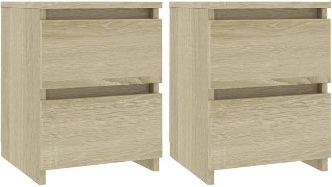 4 gloednieuwe VidaXL Nachtkastjes 30x30x40 cm Sonoma eiken., Ophalen, Minder dan 50 cm, Eikenhout, Nieuw