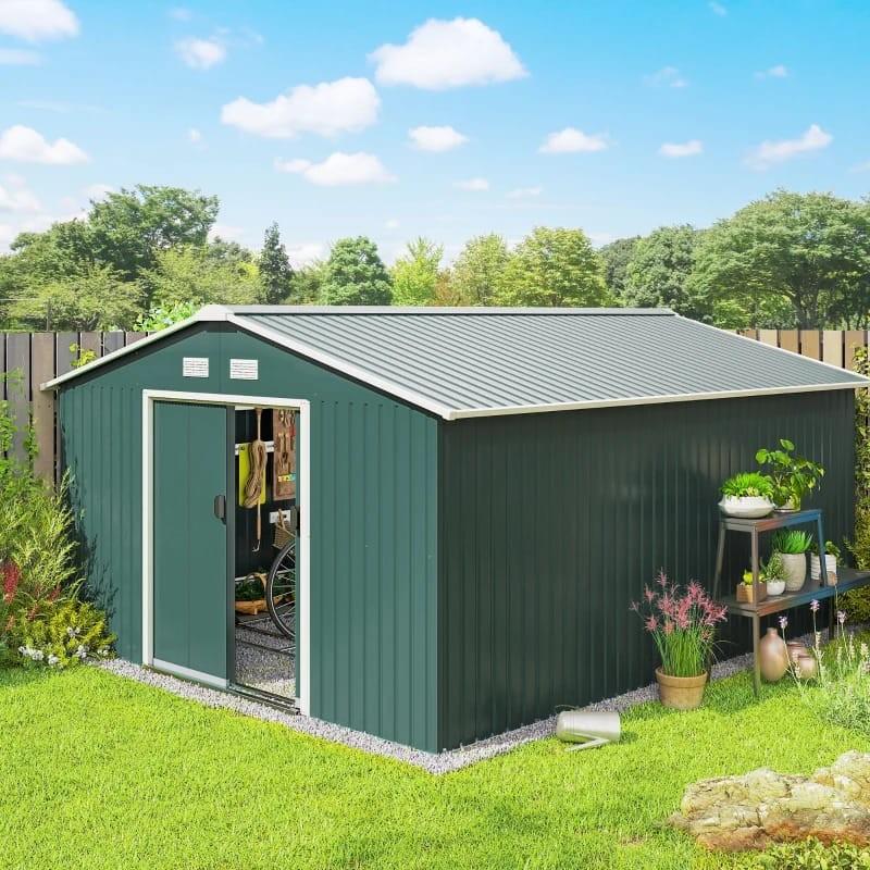 Ruime metalen tuinberging tuinhuisje fietsenhok schuur, Tuin en Terras, Ophalen of Verzenden, Nieuw, Metaal, Overige typen