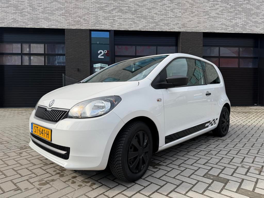 Skoda Citigo 1.0 T 44KW 2012 Wit, Auto's, Skoda, Bedrijf, Citigo, Airconditioning, Centrale vergrendeling, Elektrische ramen, Benzine