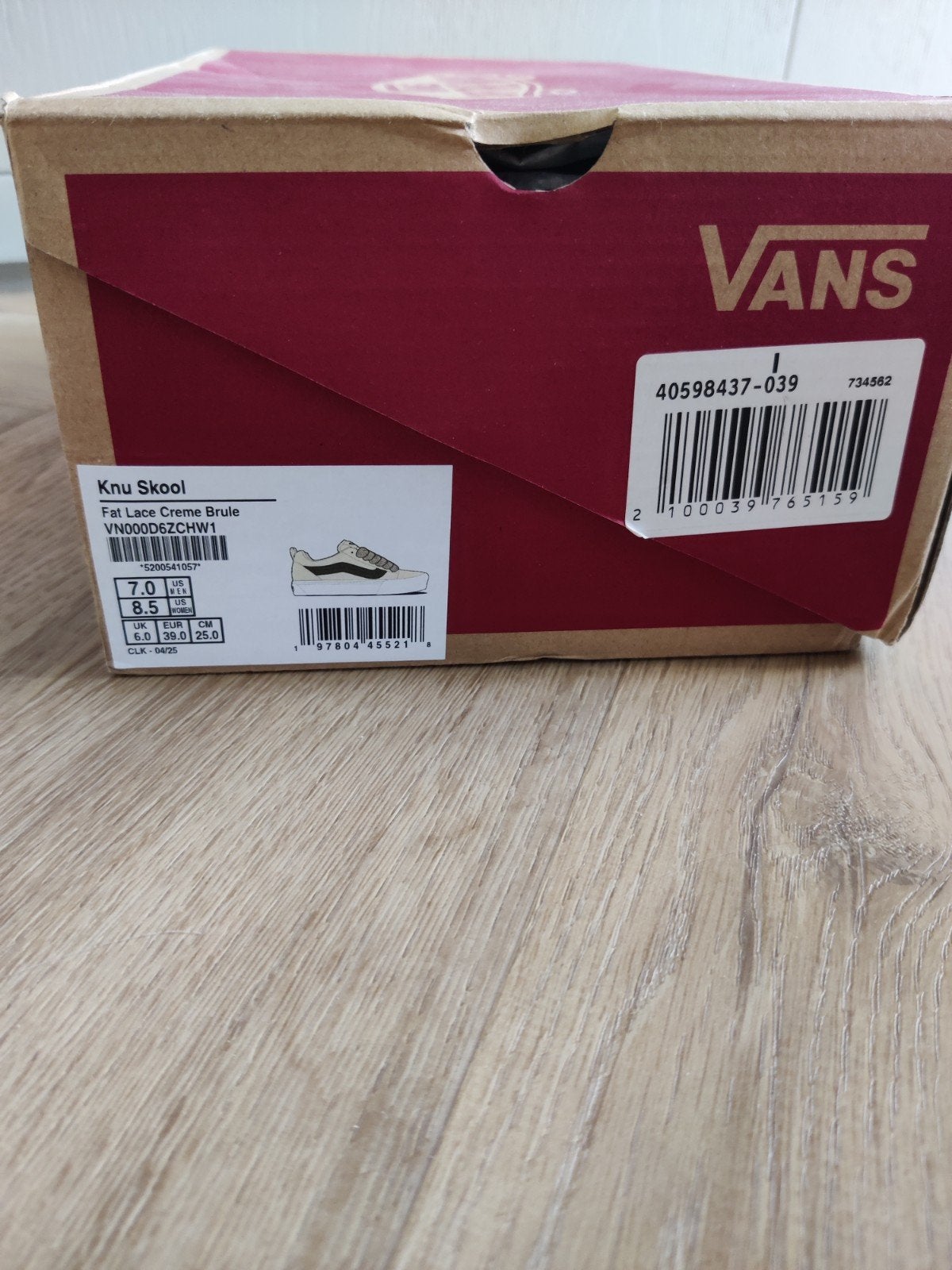 Nieuwe Vans Knu Skool Fat Lace Creme Brulee sneakers, Beige, Nieuw, Ophalen of Verzenden, Sneakers of Gympen