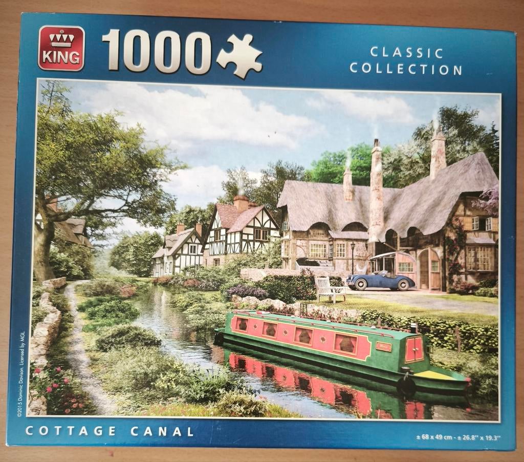 Legpuzzel Cottage Canal, Ophalen of Verzenden, 500 t/m 1500 stukjes, Zo goed als nieuw
