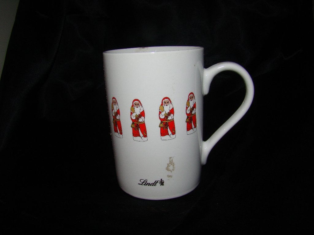 mok beker Lindt  met kerstmannen erop, Diversen, Ophalen of Verzenden, Zo goed als nieuw