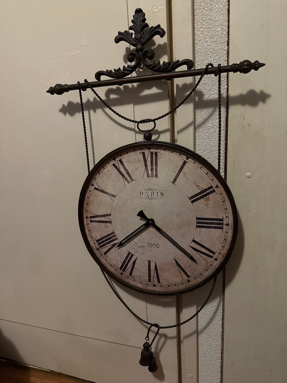 Decoratieve Wandklok 'Paris 1900' - Vintage Stijl, Ophalen
