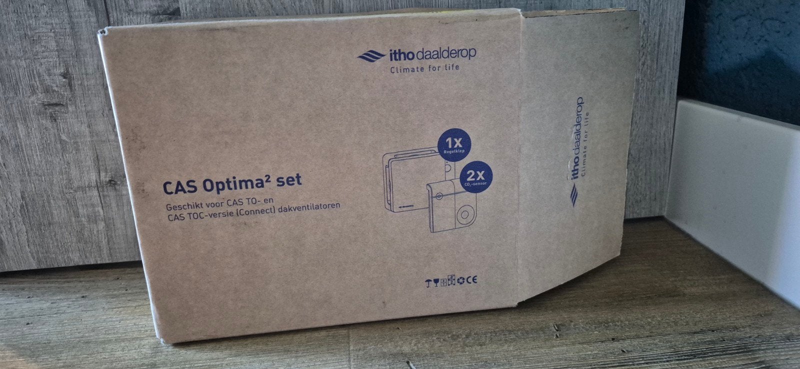 Nieuwe Itho Cas optima 2 set incl. 2 co2 bedieningen, Doe-het-zelf en Verbouw, Ventilatie en Afzuiging, Ophalen of Verzenden, Nieuw