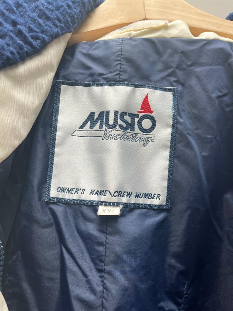 MUSTO Yachting Zeiljack- Rood, Wit, Blauw, Ophalen of Verzenden, Gebruikt, Dame of Heer, Zeiljack