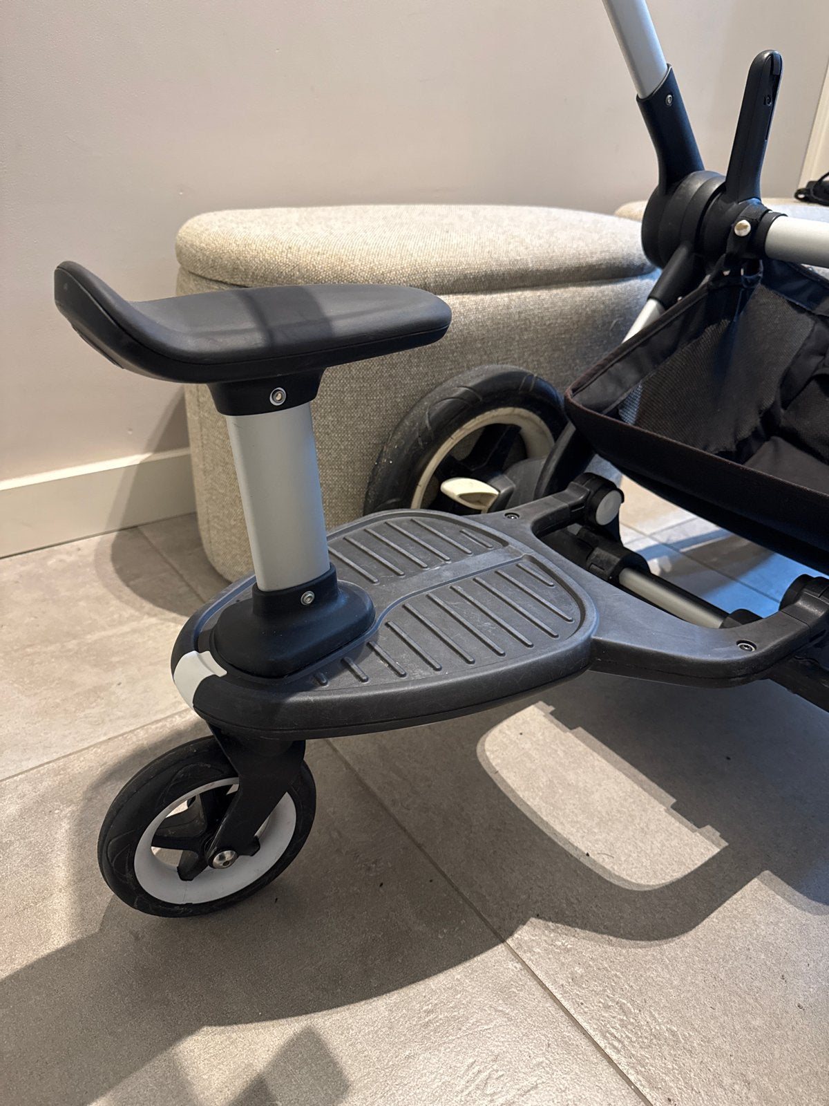 Bugaboo meerijdplankje met zitje voor kinderwagen, Kinderen en Baby's, Ophalen, Gebruikt, Kinderwagen, Overige merken