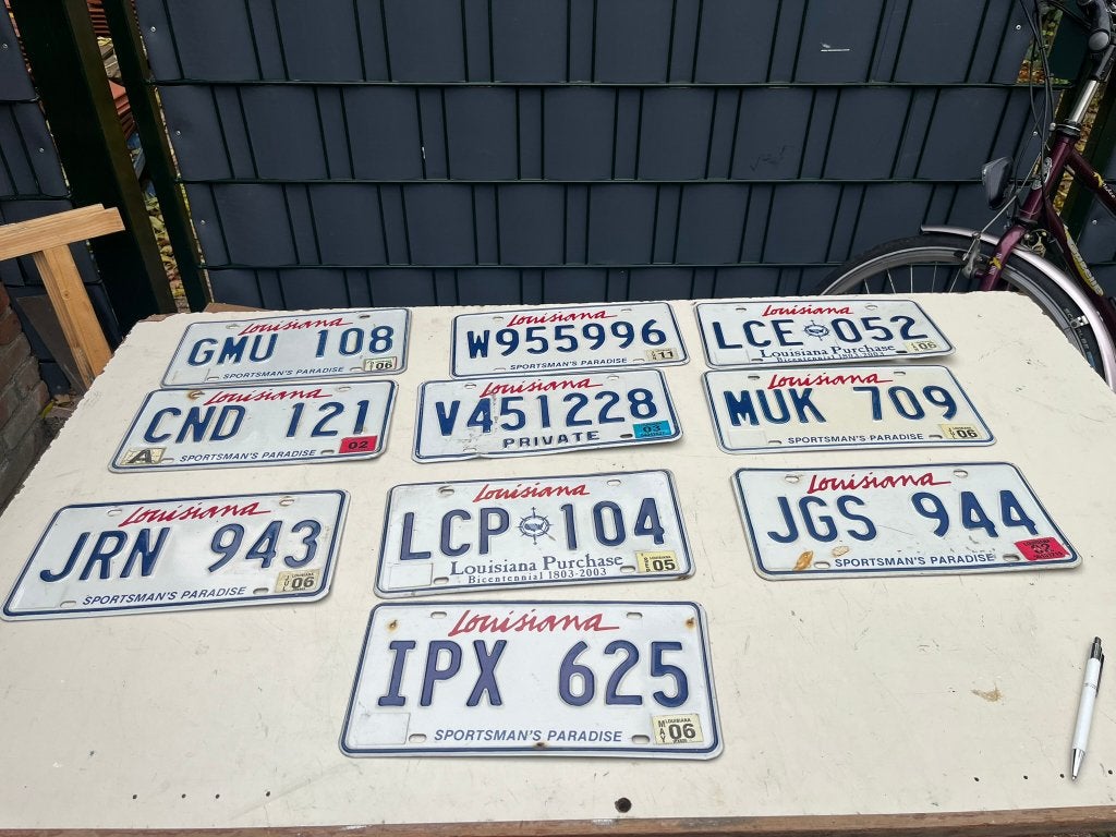 Kentekenplaten USA Louisianna en Texas, Ophalen of Verzenden, Gebruikt, Auto's