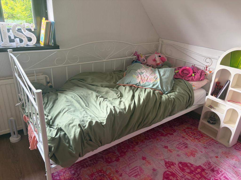 Frans bed, Huis en Inrichting, Banken | Sofa's en Chaises Longues, Ophalen, Eenpersoons, 75 tot 100 cm, Zo goed als nieuw