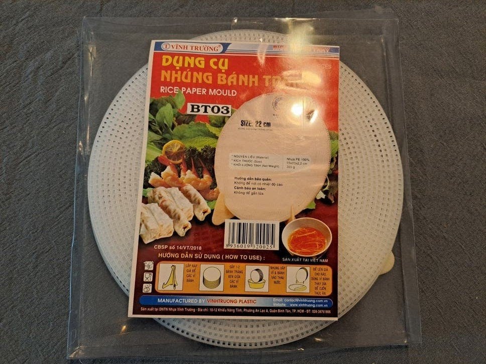 Rijstpapier mal - 22 cm - Nieuw in verpakking, Overige typen, Kunststof, Nieuw, Ophalen of Verzenden