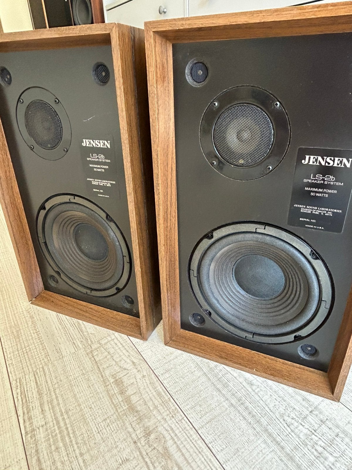 Jensen LS-2B luidsprekers., Overige merken, Stereo speakers, Gebruikt, Ophalen of Verzenden