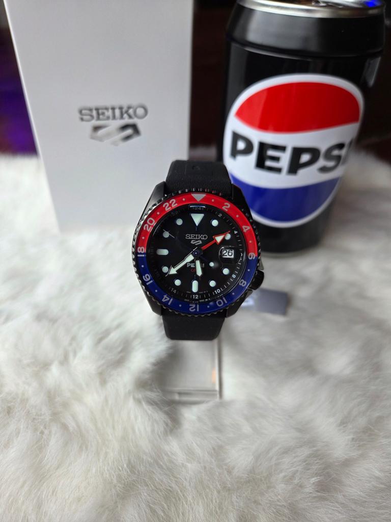 Seiko 5 Sports Pepsi Limited Edition SSK047K1, Ophalen of Verzenden, Nieuw, Staal, Seiko
