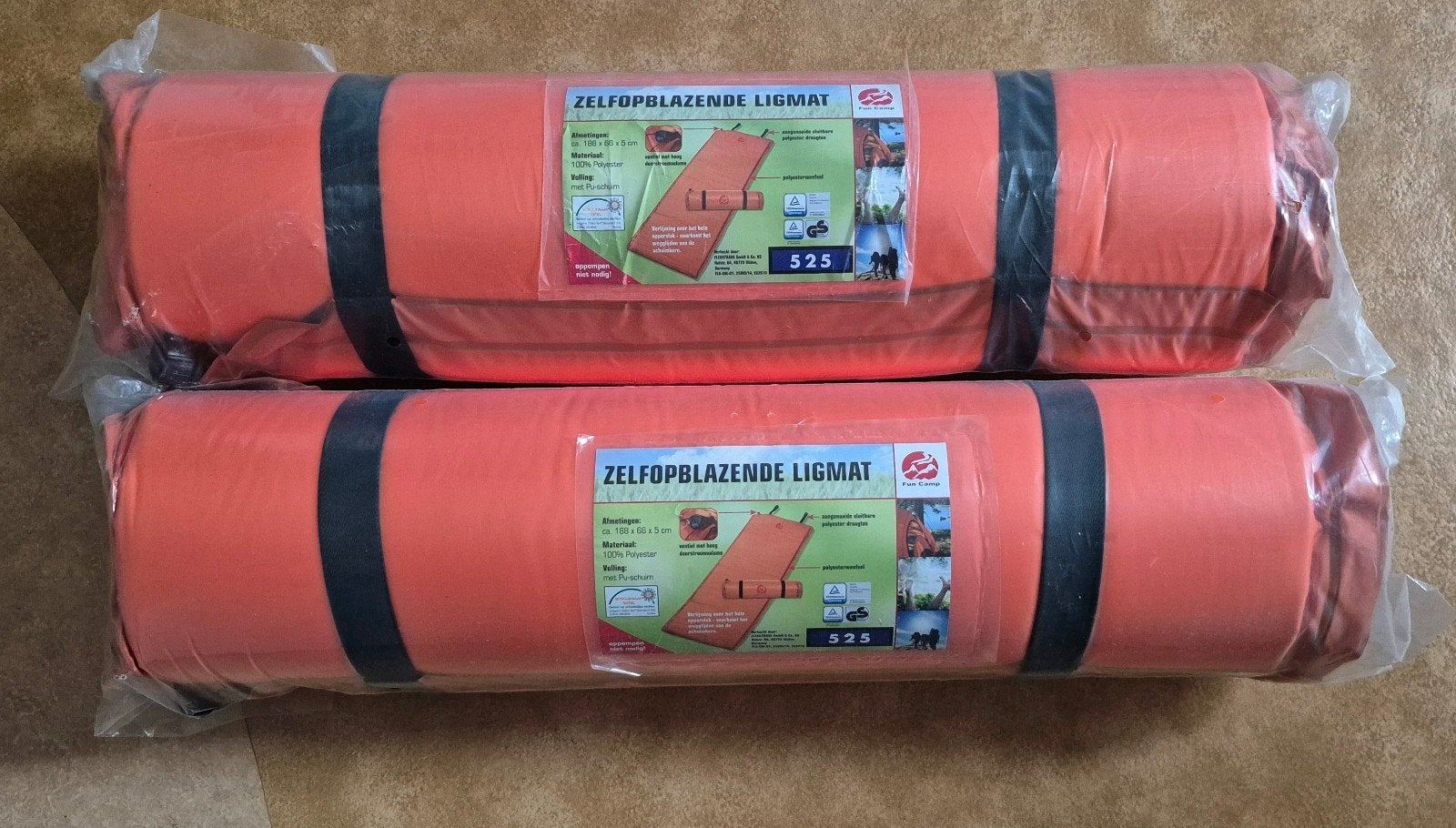 2x Zelfopblazende Ligmatten - Ideaal voor Kamperen, Ophalen, Nieuw, 1-persoons