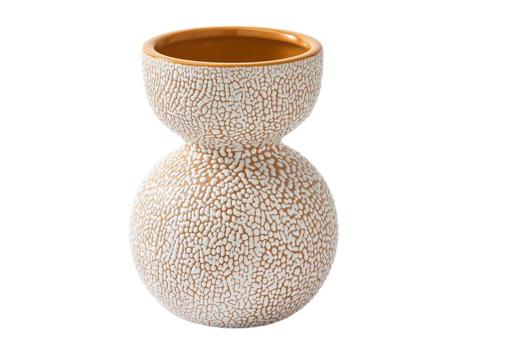 POLSPOTTEN Vaas Boolb Dots Orange S | Van €50, nu, Overige kleuren, POLSPOTTEN, Nieuw, Ophalen of Verzenden