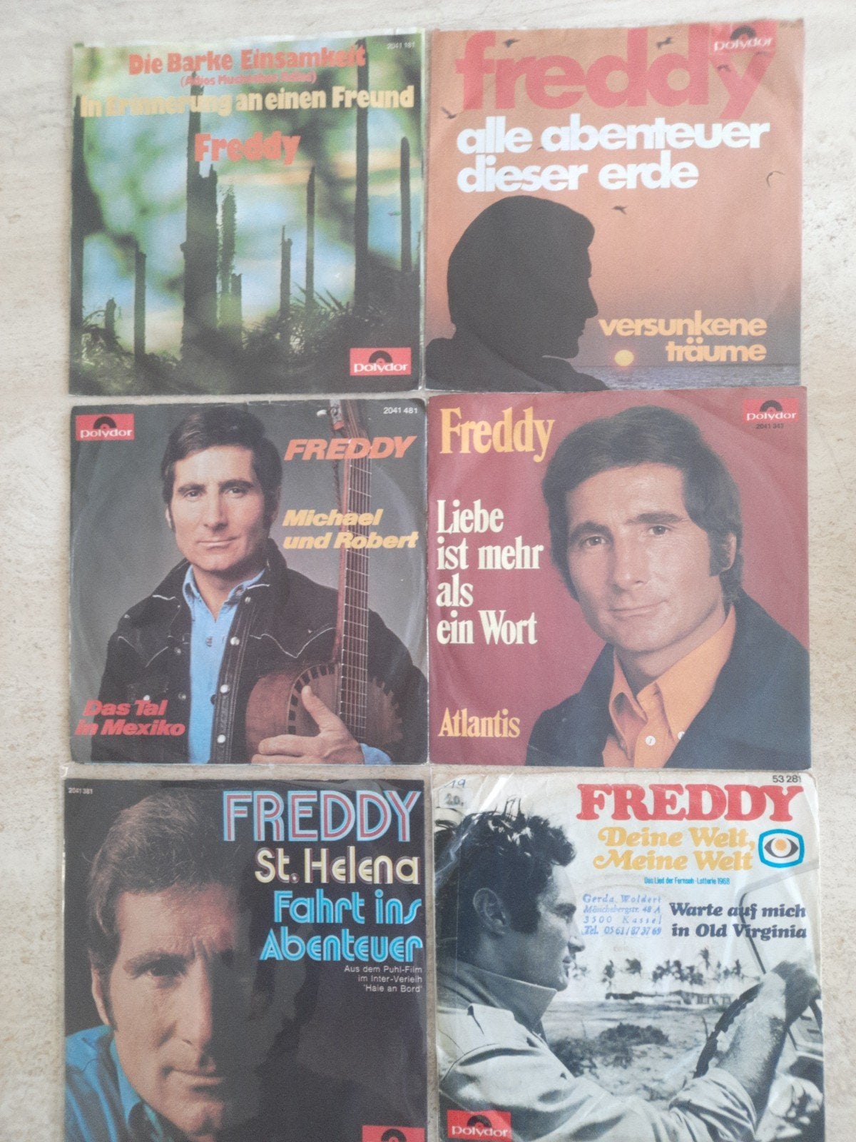 37x vinyl singels van Freddy, Ophalen of Verzenden, Zo goed als nieuw, Pop