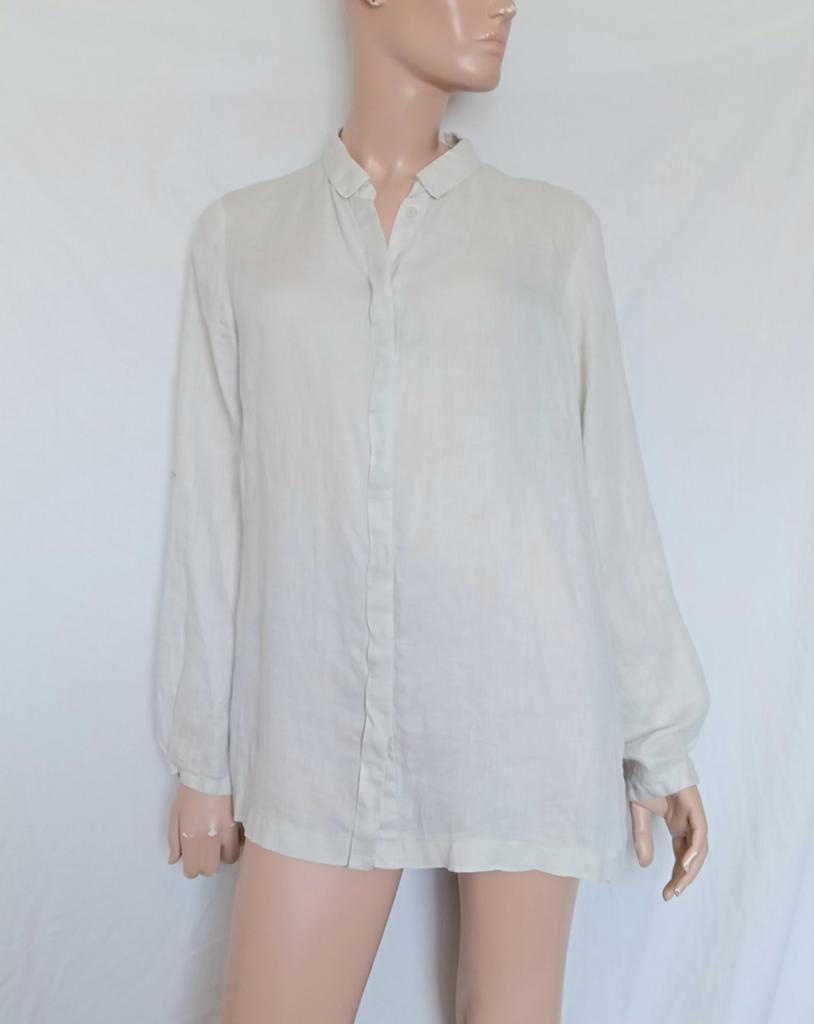 ELIE TAHARI LINNEN Blouse , Maat 44, Kleding | Dames, Blouses en Tunieken, Ophalen of Verzenden, Zo goed als nieuw, Maat 42/44 (L)