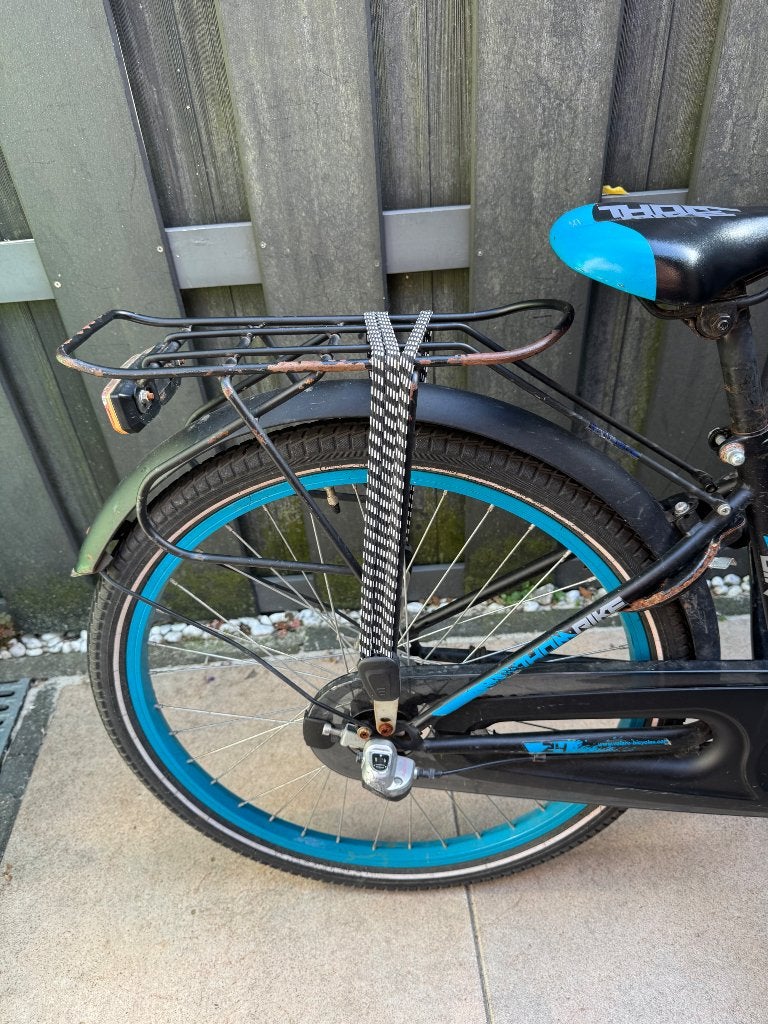 Kinderfiets 24 inch  Zwart Blauw, Fietsen en Brommers, Ophalen, Gebruikt, Volare Thombike, Terugtraprem