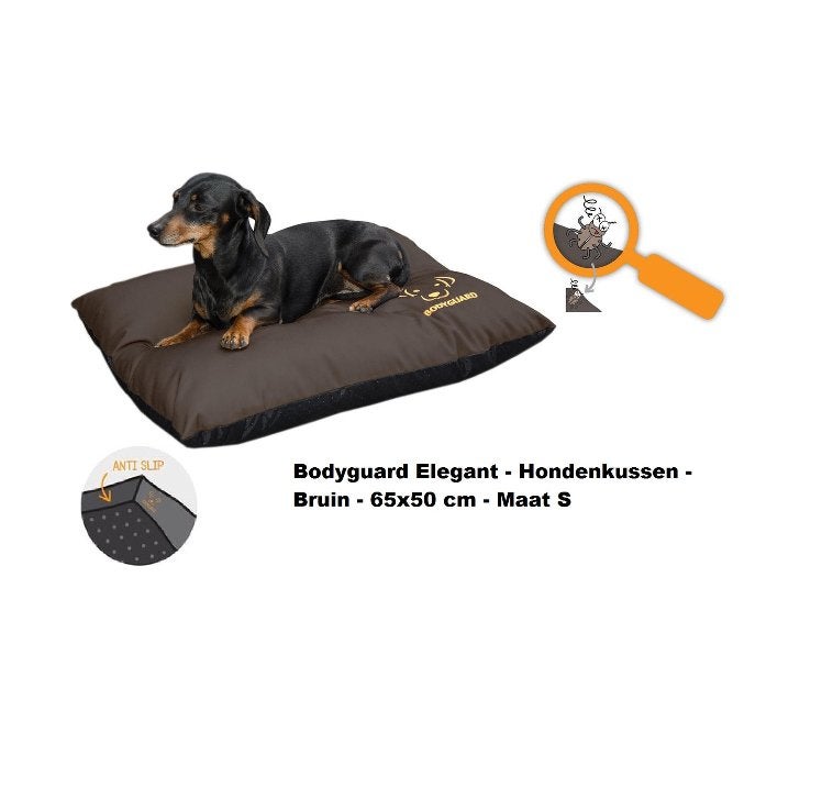 Bodyguard Elegant - Hondenkussen - bruin - 65x50 cm - Maat S, Dieren en Toebehoren, Ophalen of Verzenden, Nieuw