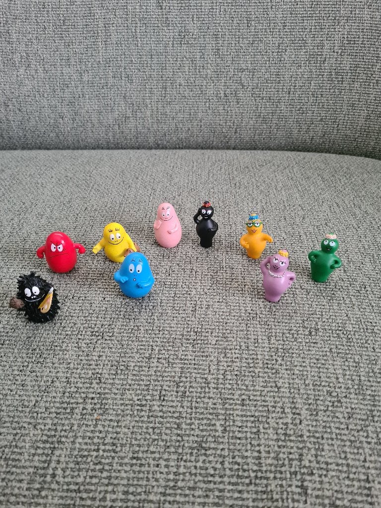 Barbapapa plastoy poppetjes 9 stuks, Ophalen of Verzenden, Zo goed als nieuw, Playskool, Nvt