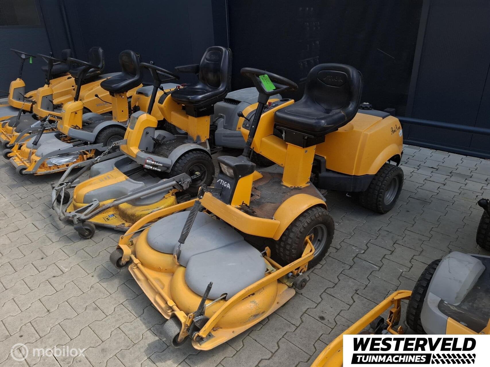 Partij Stiga Park / Villa zitmaaiers 6 stuks export, Gebruikt, Info@westerveldtuinmachines.nl, Handelsplein, Stiga