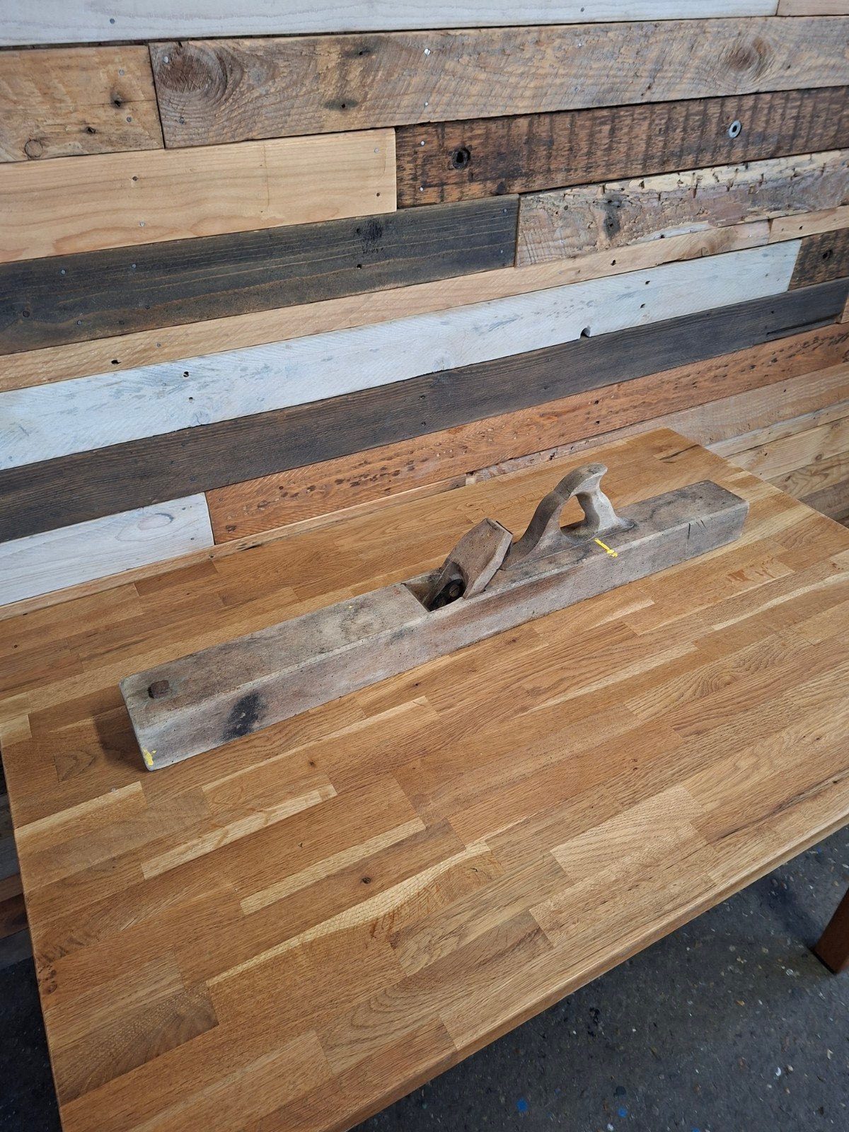 Oude vintage houten schaaf - 89 cm lang, Ophalen