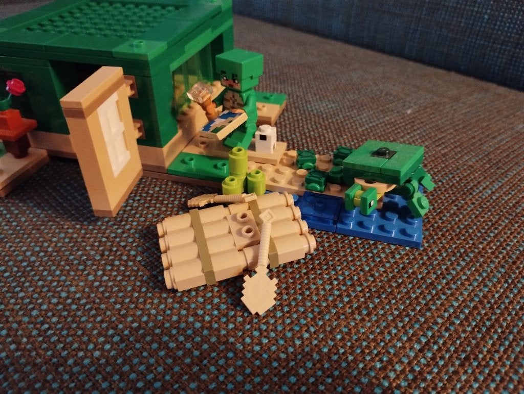 Lego Minecraft 21254 De Schildpadbasis, Minecraft, Lego, Ophalen of Verzenden, Zo goed als nieuw