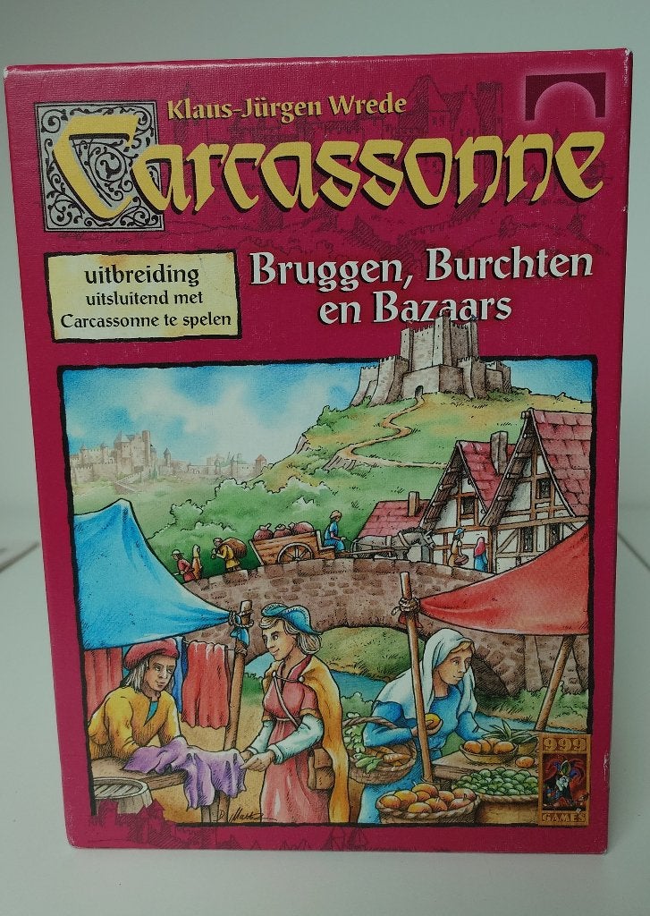 Carcassonne Bruggen, Burchten en Bazaars (C1 editie), Vijf spelers of meer, Ophalen of Verzenden, Zo goed als nieuw, 999games