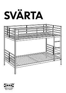 Ikea Svärta Hoogslaper Antraciet - 3-persoons, Huis en Inrichting, Slaapkamer | Stapelbedden en Hoogslapers, Ophalen, Eenpersoons