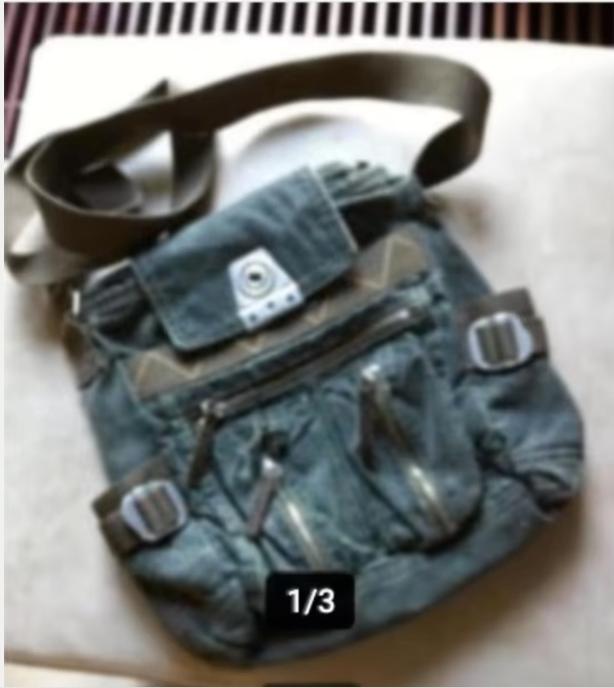 Dames rugzak Denim groen Br 30 cm H 30 cm., Overige merken, 25 tot 40 cm, Ophalen of Verzenden, Zo goed als nieuw