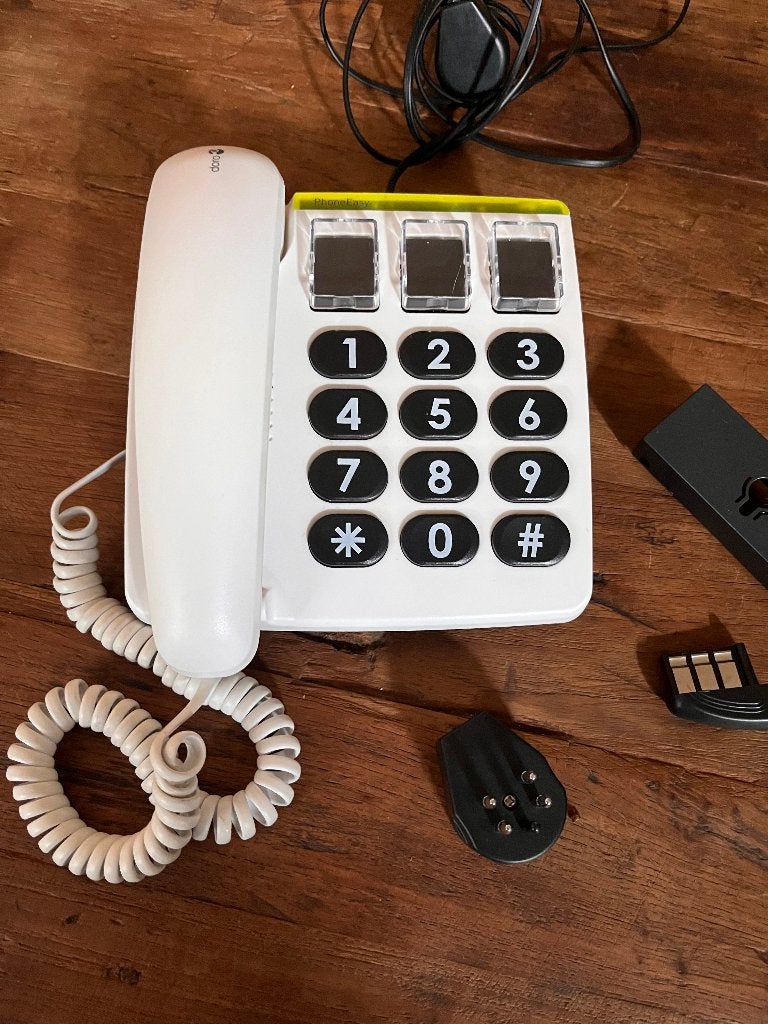 telefoon voor slechthorenden en/of slechtzienden, Gebruikt, Overige modellen, Wit, Ophalen of Verzenden