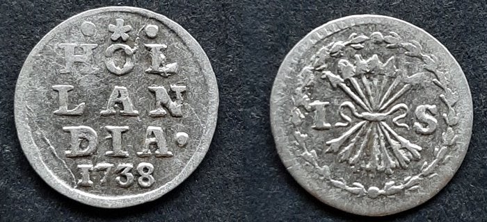 Bezemstuiver Holland 1738, Verzenden, Vóór koninkrijk, 5 cent, Zilver
