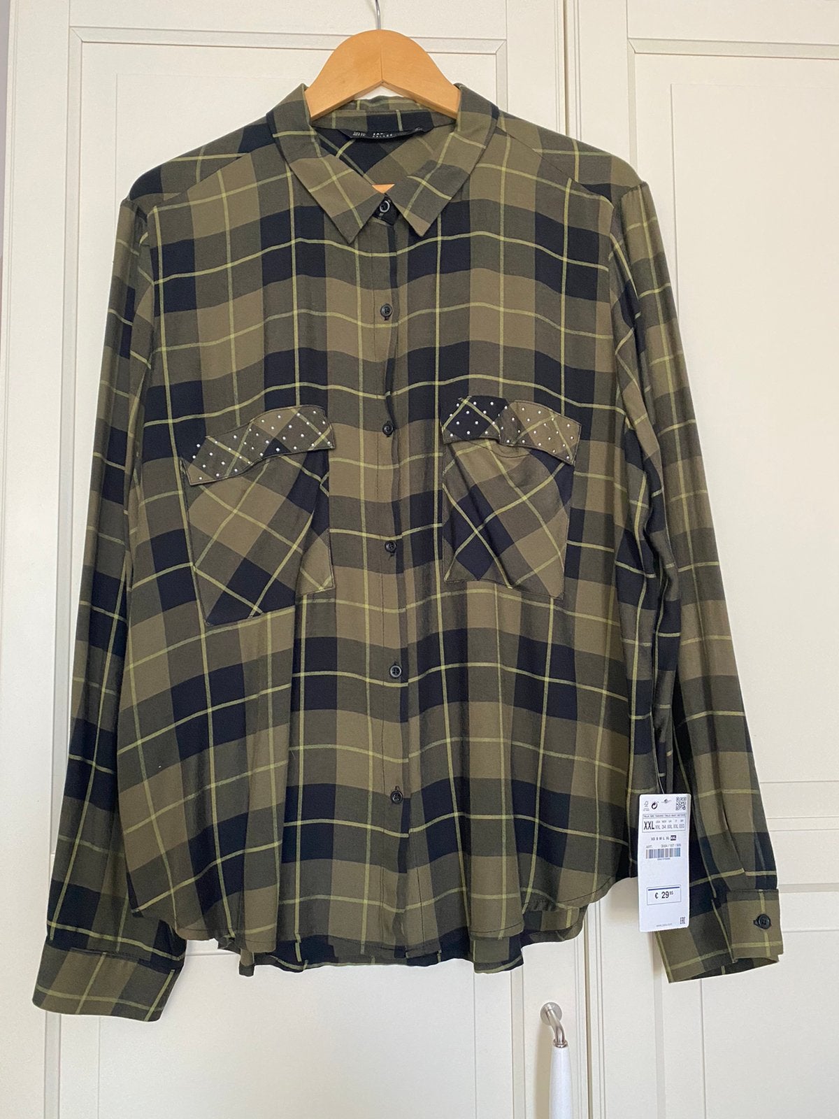 NIEUW Zara dames blouse mt XXL, Ophalen of Verzenden, Nieuw, Maat 46/48 (XL) of groter, Groen