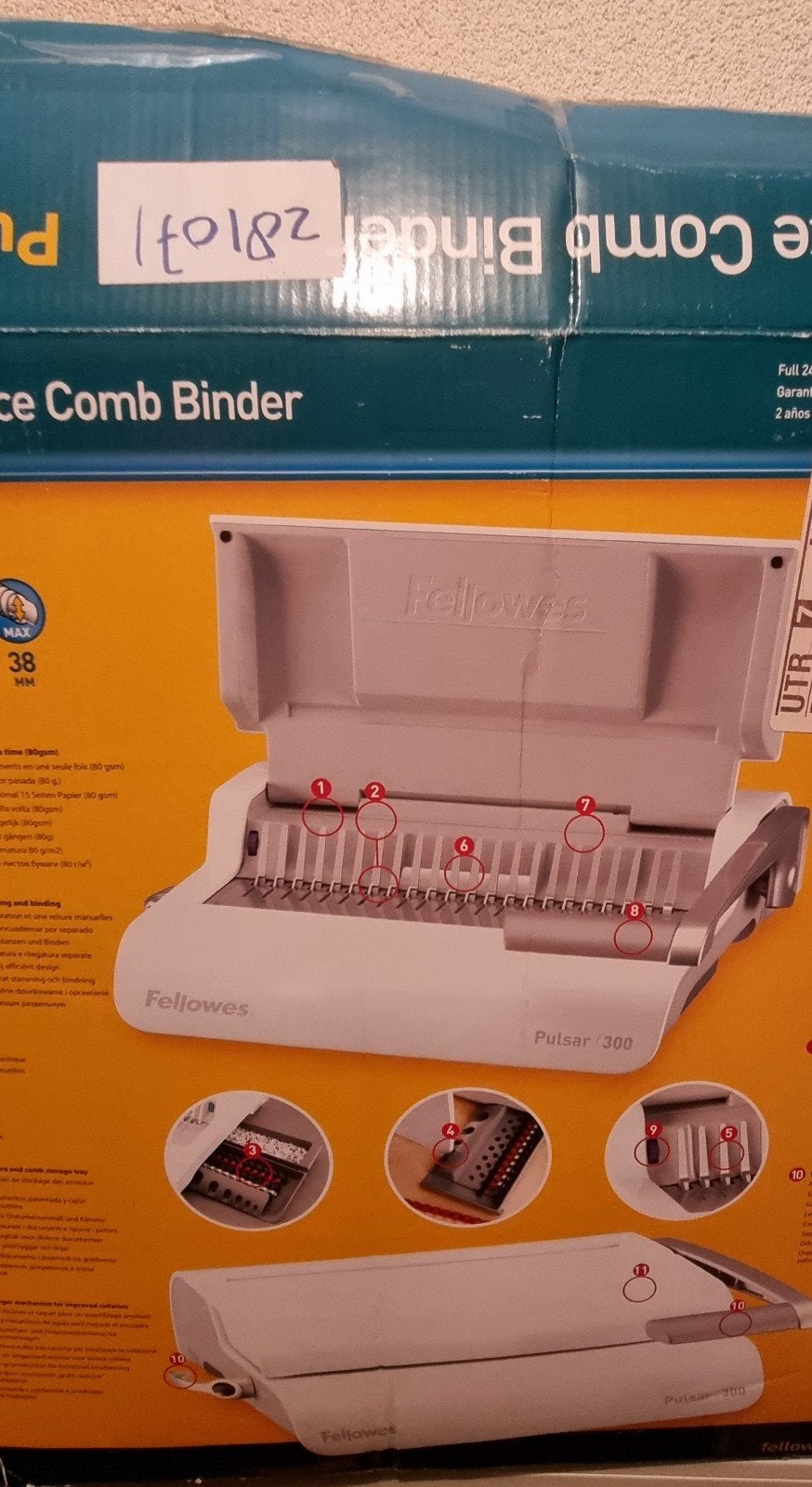 Fellowes Pulsar 300 Inbindmachine perforator - Nieuw in doos, Ophalen of Verzenden