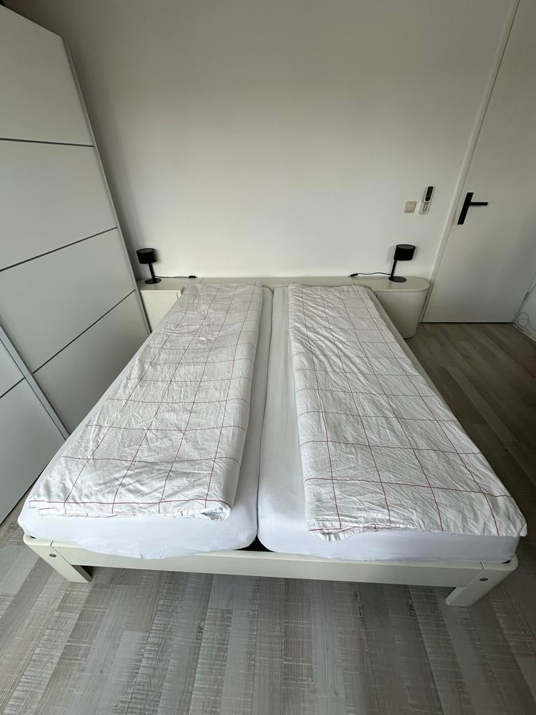Auping Auronde bedframe met elektrische lattenbodem!, Huis en Inrichting, Ophalen, Verstelbaar, Tweepersoons, Zo goed als nieuw
