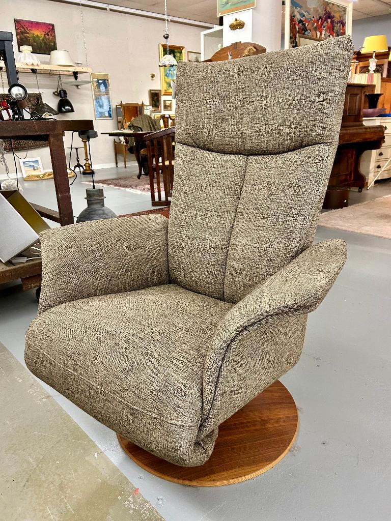 Mechanisch instelbare relaxfauteuil stoffen bekleding # 157, Ophalen, F, F, Gebruikt