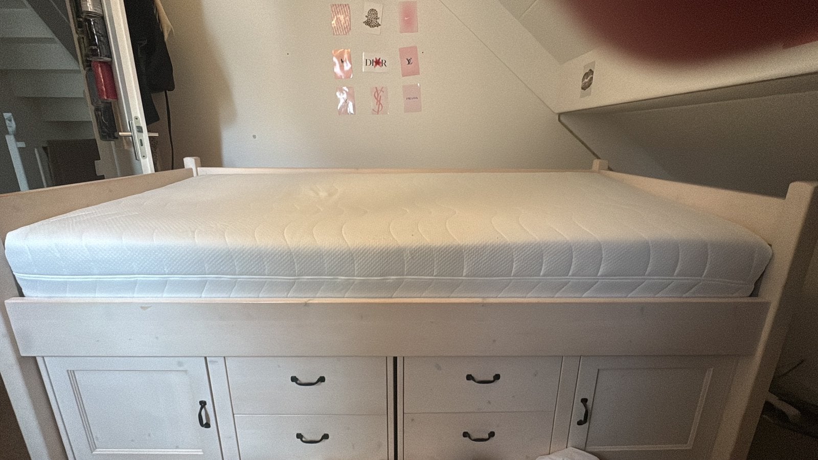 Alta Kajuit bed white wash, Huis en Inrichting, Slaapkamer | Bedden, Ophalen, Verstelbaar, 90 cm, Eenpersoons