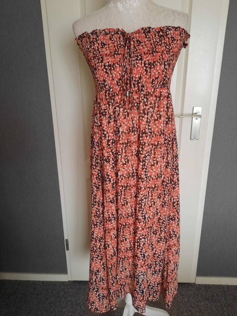 Maxi Jurk Inwear kleur: Zalm Zwart: S / M Zomerjurk, Overige kleuren, Nieuw, Ophalen of Verzenden, Maat 36 (S)