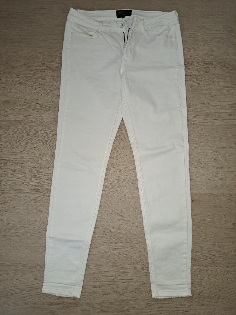 Broek wit denim expresso maat 40, Maat 38/40 (M), Wit, Ophalen of Verzenden, Zo goed als nieuw