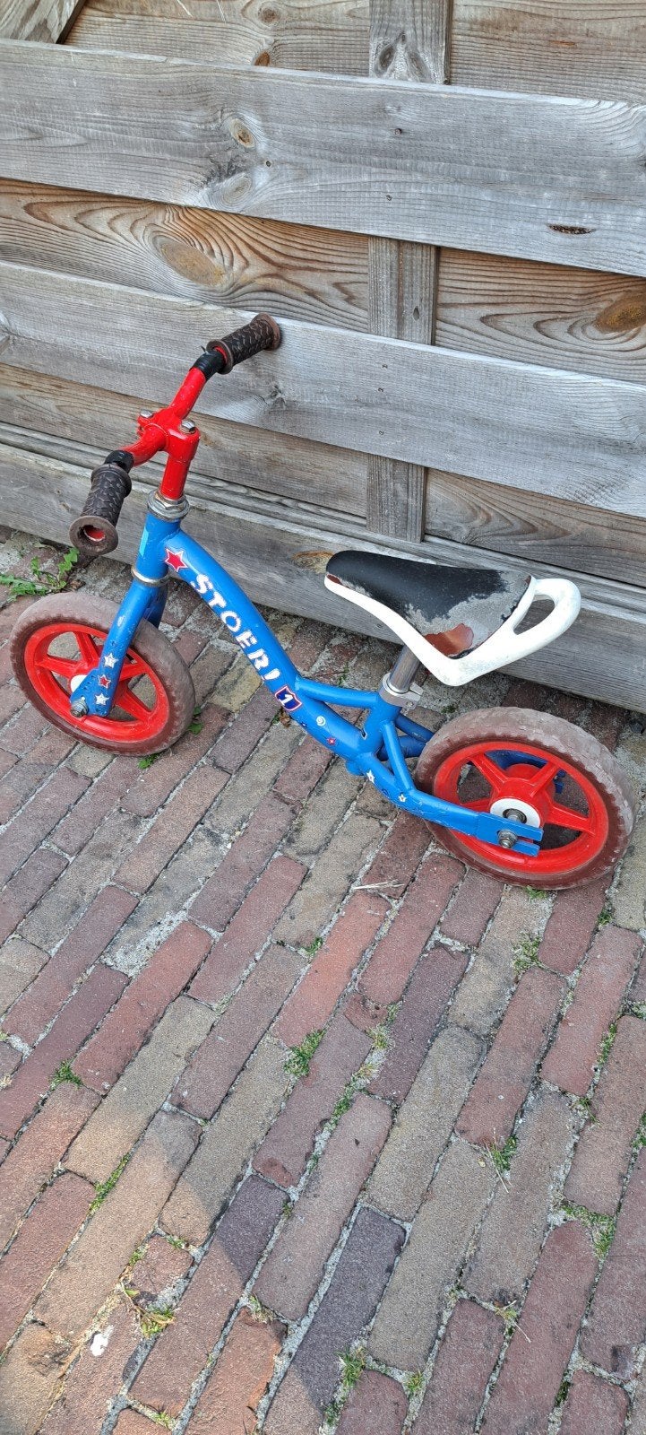 Stoer loopfiets, Ophalen, Gebruikt, Lief!, Verstelbare zitting
