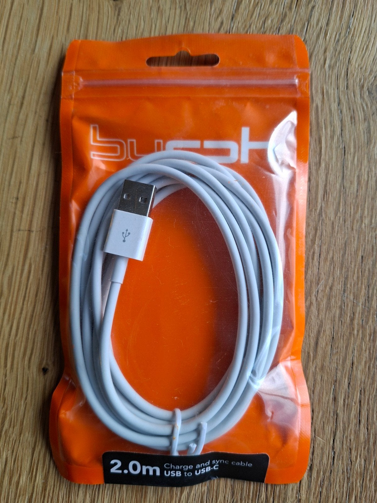 BYCPH oplaadkabel wit 2 mtr USB to usb-C charge cable, Ophalen of Verzenden, Nieuw, Overige merken, Oplaadkabel