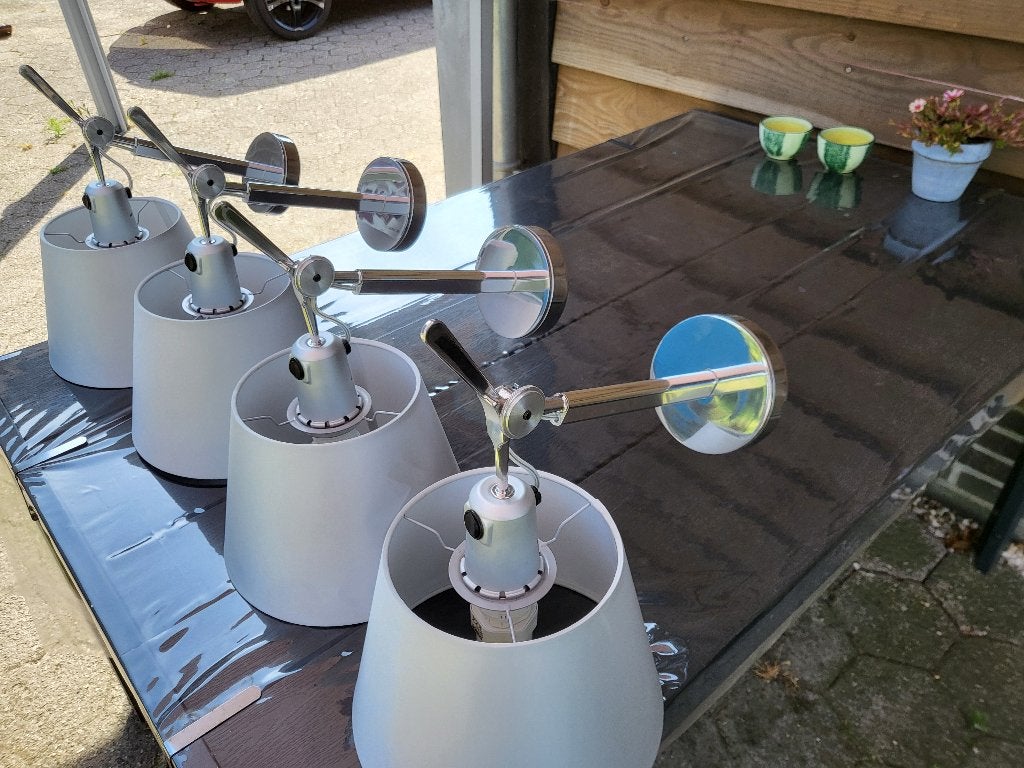 2 x lamp artemide tolomeo wandlamp wand lamp zomerlamp bed, Huis en Inrichting, Ophalen of Verzenden, Zo goed als nieuw, Metaal