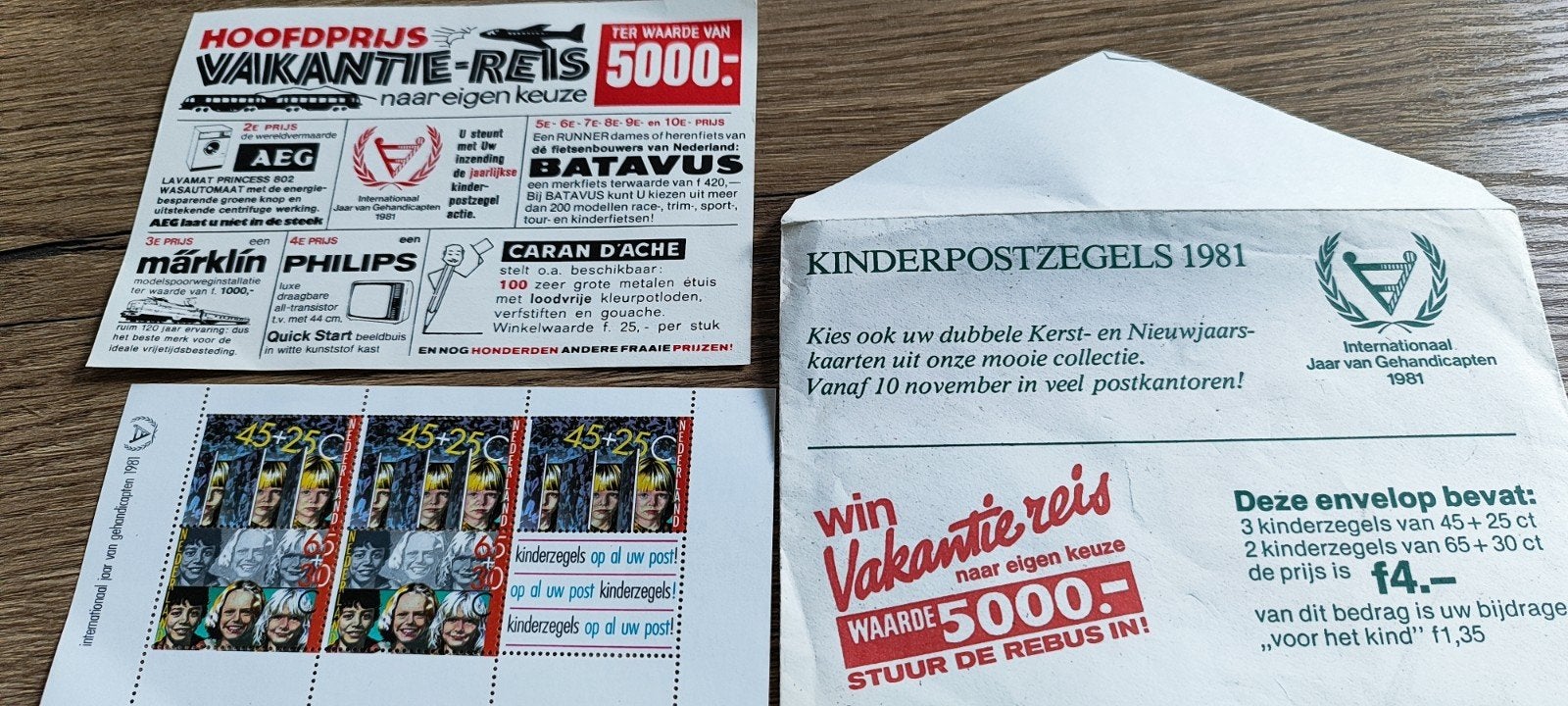 Kinderpostzegels 1981 - Internationaal Jaar Gehandicapten, Postzegels en Munten, Postzegels | Nederland, Ophalen of Verzenden
