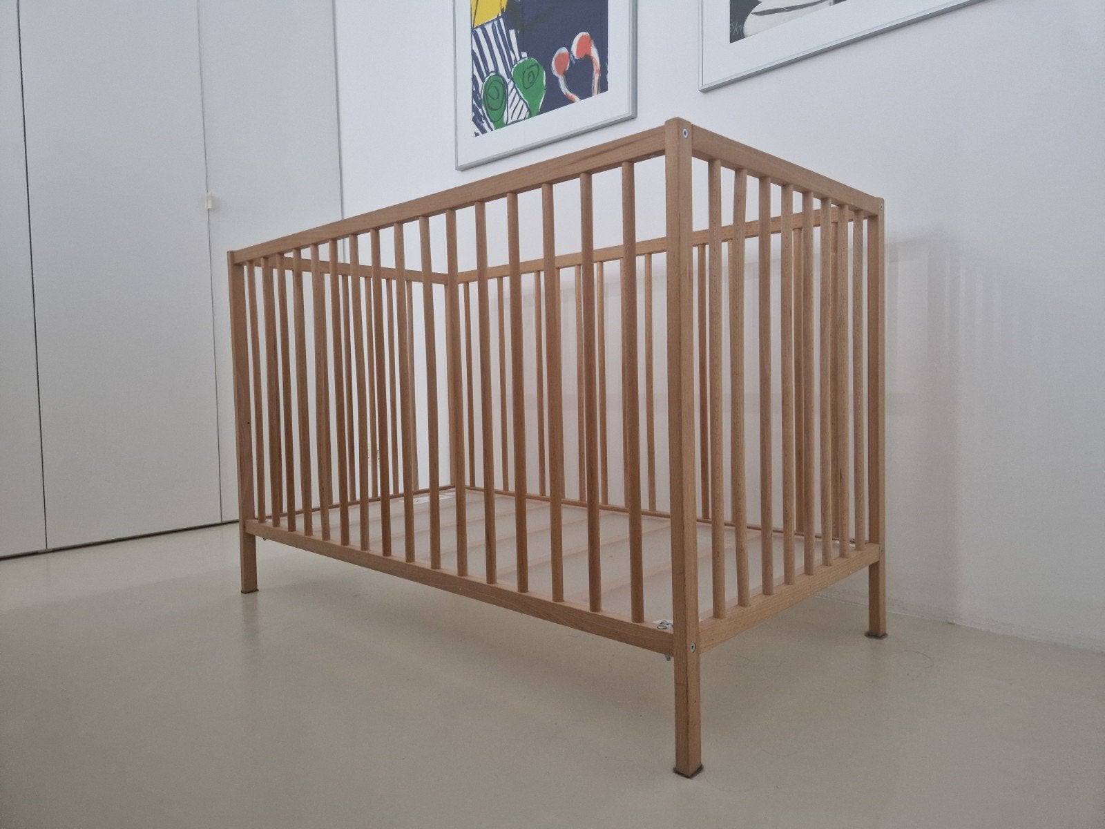 ikea SNIGLAR babybed incl. HIMLAVALV matras, Ophalen, Gebruikt