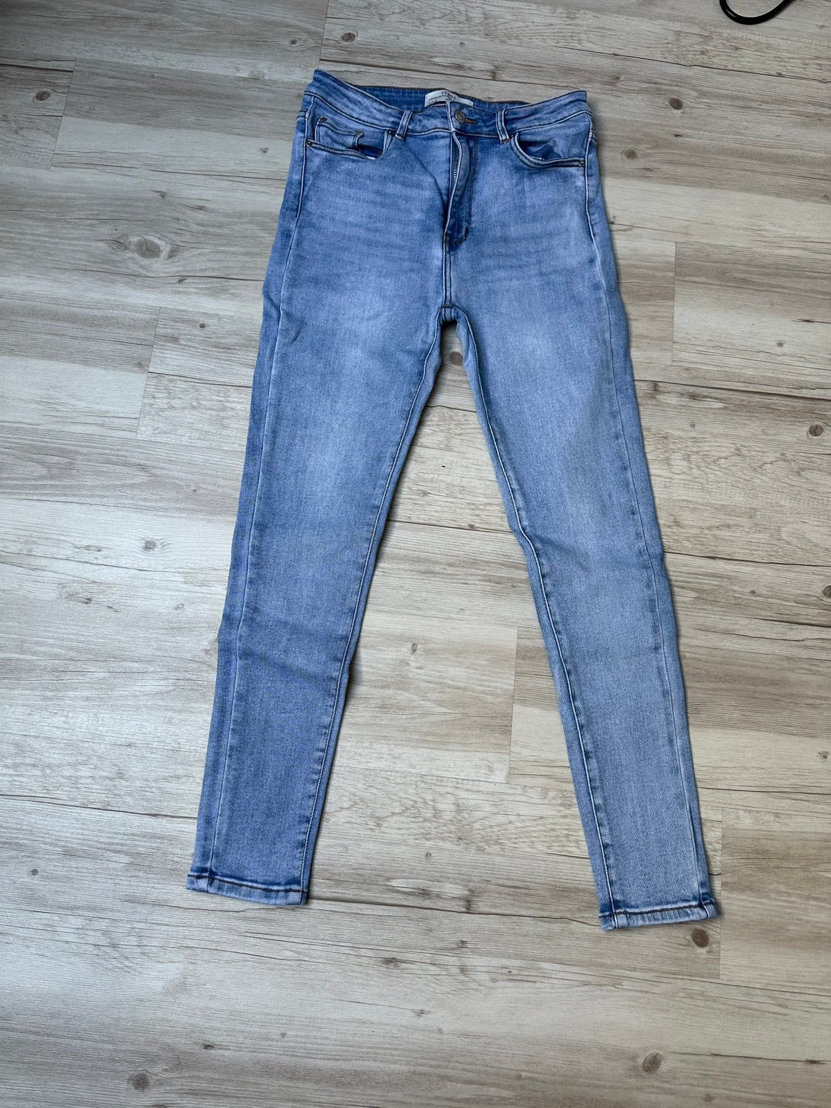 Skinny strech jeans mt 40 zgn!, Ophalen of Verzenden, Zo goed als nieuw, Blauw, W30 - W32 (confectie 38/40)