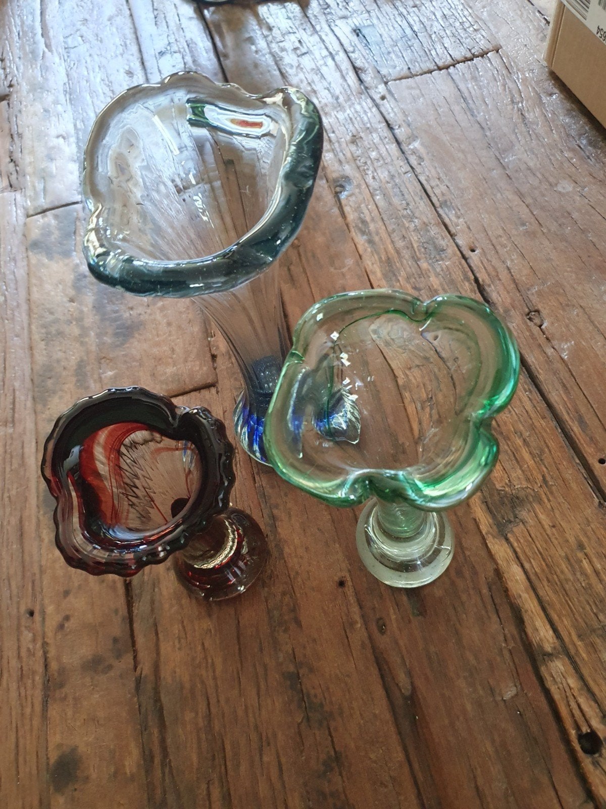set van 3 vazen murano  of aseda, Ophalen of Verzenden